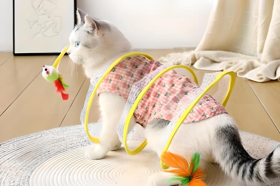 Foldable Cat Tunnel for Indoor Cats